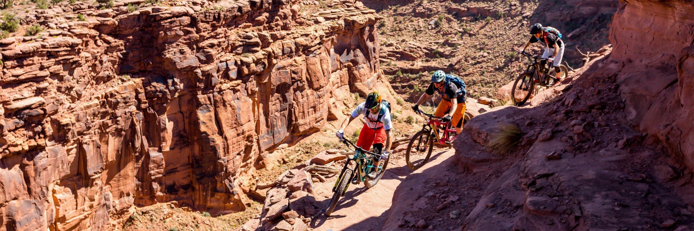 Amasa Back / Captain Ahab Trail during Moab's fall mountain bike season