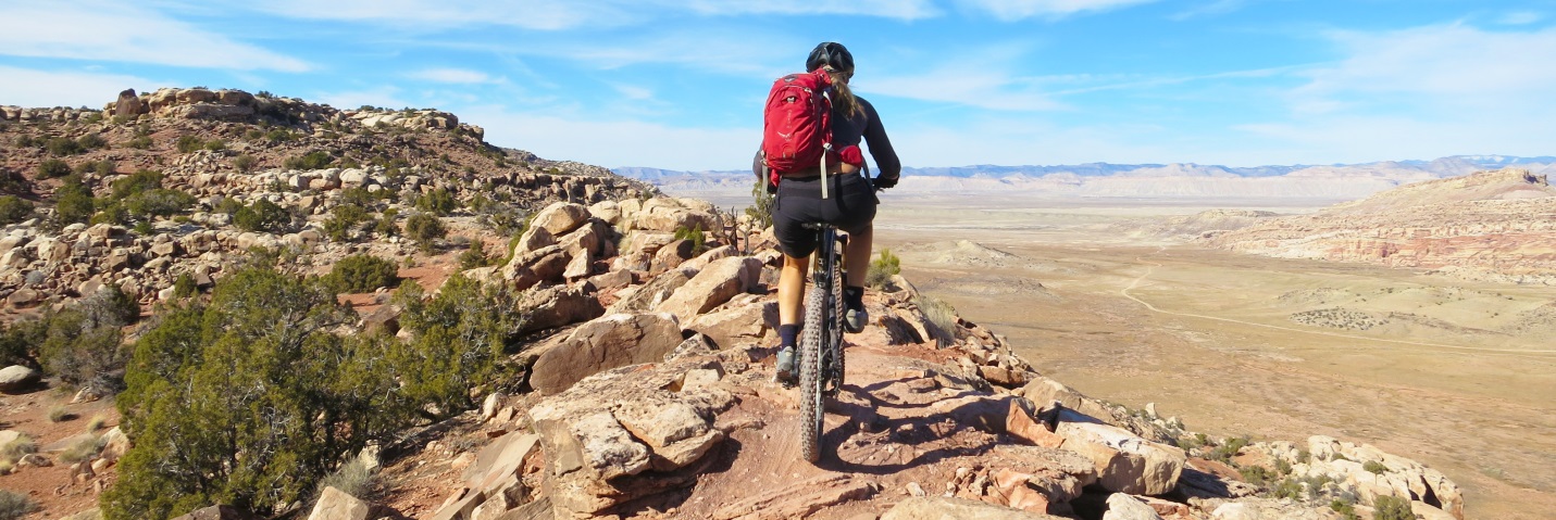 The Alaska Trail is the ridgetop above the rest of the North Klondike Singletracks