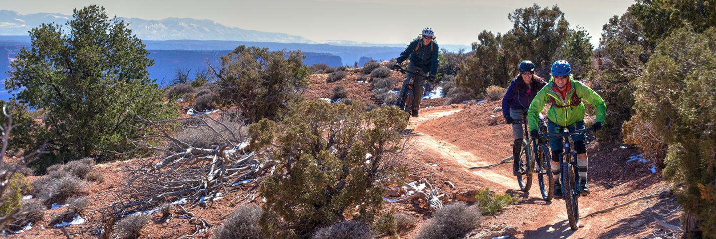 Dead Horse Point during Moab's fall mountain biking season