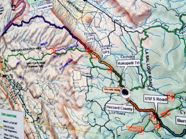 Map of The Whole Enchilada Trail