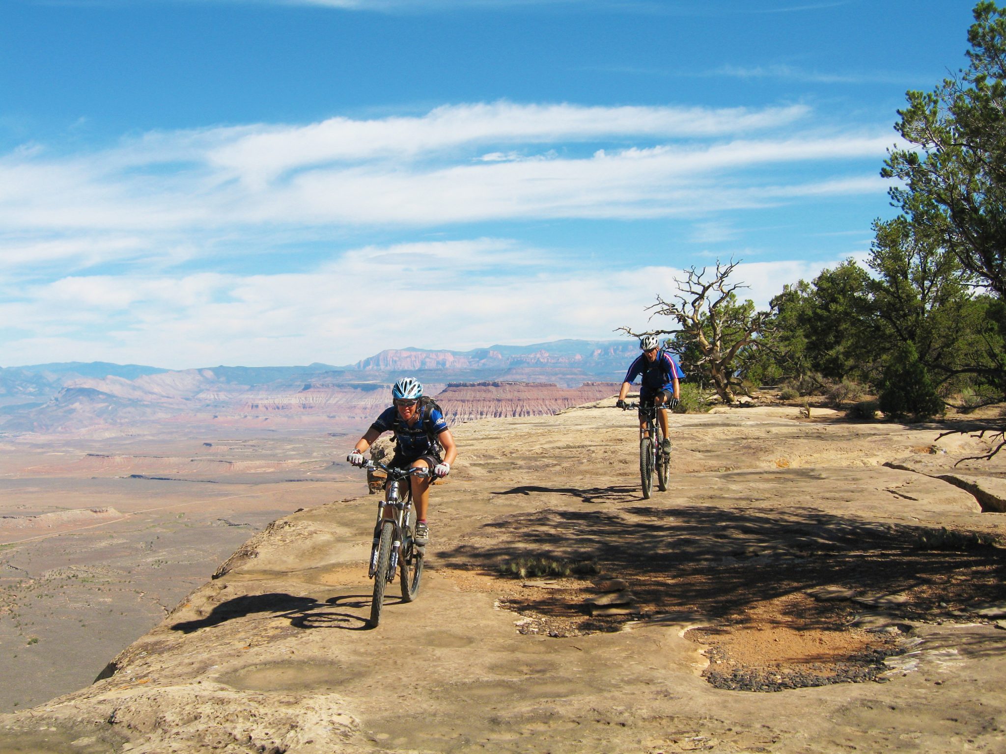 Desert singletrack on Gooseberry Mesa
